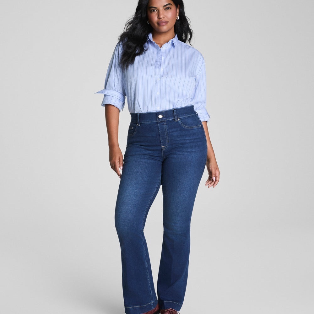 SPANX Indigo Wide Leg Jeans NWOT